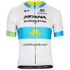 Cykeltøj + Cykelshorts 2022 Astana Qazaqstan Kasakhisk Mesterskab Blå Hvid
